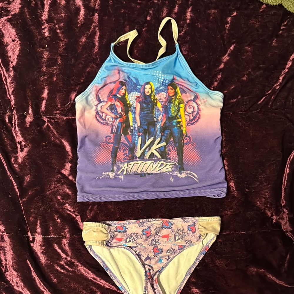 VK Attitude Girls' Tankini Set